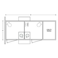 Self-Contained Trailer - Floor plan
