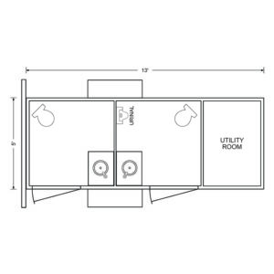 Self-Contained Trailer - Floor plan