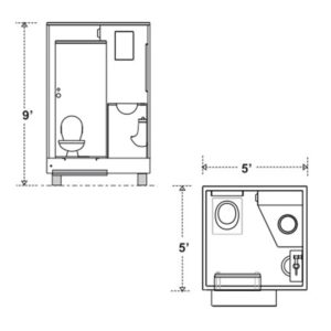 Self Contained LAV Unit - Floor Plan
